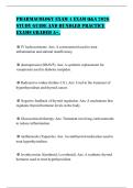 PHARMACOLOGY EXAM 4 EXAM Q&A 2026 STUDY GUIDE AND BUNDLED PRACTICE EXAMS GRADED A&plus;