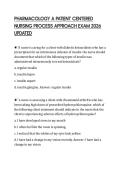 PHARMACOLOGY A PATIENT CENTERED NURSING PROCESS APPROACH EXAM 2026 UPDATED