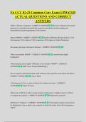 FA CCC 02-25 Common Core Exam UPDATED  ACTUAL QUESTIONS AND CORRECT  ANSWERS