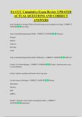FA-CCC Cumulative Exam Review UPDATED  ACTUAL QUESTIONS AND CORRECT  ANSWERS