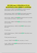 EPI 390 Exam 1 UPDATED ACTUAL  QUESTIONS AND CORRECT ANSWERS