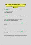 UMO Exam&colon; Checks on Learning UPDATED  ACTUAL QUESTIONS AND CORRECT  ANSWERS