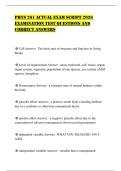 PHYS 261 ACTUAL EXAM SCRIPT 2026 EXAMINATION TEST QUESTIONS AND CORRECT ANSWERS