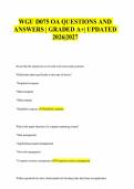 WGU D075 IT Management Essentials &vert; OA Exam Bank &vert; 2026-2027 Verified Q&A