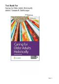 Test Bank for Caring for Older Adults Holistically&comma; 7th Edition &lpar;Tamara R&period; Dahlkemper&comma; 2026&rpar; All Chapters&vert; Latest Edition
