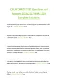 CJIS SECURITY TEST Questions and  Answers 2026&sol;2027 With 100&percnt;  Complete Solutions&period;