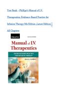 Test Bank - Phillips&rsquo;s Manual of I&period;V&period; Therapeutics&semi; Evidence-Based Practice for Infusion Therapy 8th Edition &lpar;Lisa Gorski &comma; 2026&rpar; &comma;Latest Edition&vert;&vert; All Chapters