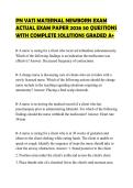 PN VATI MATERNAL NEWBORN EXAM ACTUAL EXAM PAPER 2026 50 QUESTIONS WITH COMPLETE SOLUTIONS GRADED A&plus;