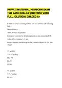 PN VATI MATERNAL NEWBORN EXAM TEST BANK 2026 50 QUESTIONS WITH FULL SOLUTIONS GRADED A&plus;