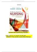 Public Health Nursing&colon; Population-Centered Health Care in the Community Test Bank &lpar;10th Edition &vert; Lancaster & Stanhope&rpar; &vert; Updated 2026&sol;2027 Complete Exam Guide &vert; Instant Download