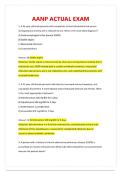 AANP ACTUAL EXAM QUESTIONS AND VERIFIED ANSWERS WITH 100&percnt; COMPLETE SOLUTIONS &vert; LATEST UPDATE&excl;&excl;&excl;&excl;