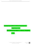 Test Bank for Wilkins&rsquo; Clinical Assessment in Respiratory Care 9th Edition Heuer Chapters 1&ndash;21