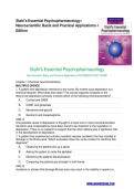 TEST BANK Stahl's Essential Psychopharmacology&colon; Neuroscientific Basis and Practical Applications 5th Edition by Stephen M&period; Stahl Test Bank &vert;ISBN 9781108838573 Complete Guide A&plus;