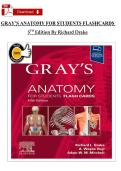 Test Bank For Gray's Anatomy for Students Flash Cards 5th Edition by Richard Drake &vert; All Chapters 1-8&vert; Complete Editiony