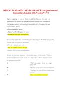 HESI RN FUNDAMENTALS TESTBANK Exam Questions and Answers latest update 2026 Version V1-V3