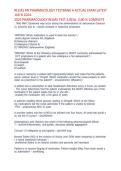 RELIAS RN PHARMACOLOGY TESTBANK A ACTUAL EXAM LATEST 100 &percnt; 2025-2026  PHARMACOLOGY RELIAS TEST A REAL &vert;100 &percnt; COMPLETE
