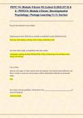 PSYC 140 Module 4 Exam V2 &ndash; Developmental Psychology &vert; Portage Learning &vert; 100&percnt; Correct &lpar;2026&rpar;