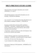 MICN PRETEST STUDY GUIDE QUESTIONS AND ANSWERS 2026