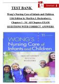 TEST BANK Wong&rsquo;s Nursing Care of Infants and Children 11th Edition by Marilyn J&period; Hockenberry&comma; Chapters 1 - 34 &vert; All Chapters