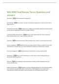 NSG 5000 Final Review Terms Questions and  answers 