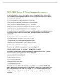 NSG 5442 Exam 2 Questions and answers 