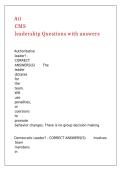 Ati CMS leadership Questions with answers&period;
