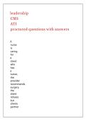leadership CMS ATI proctored questions with answers&comma;