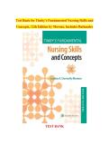 Timby&rsquo;s Fundamental Nursing Skills and Concepts&comma; 12th Edition by Nancy J&period; Moreno&comma; Nursing Program&comma; 2024&ndash;2025 &ndash; complete test bank with rationales