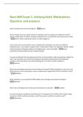 Maryville NURS660 Psychopharmacology Exam 3 Question and answers