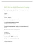 NUTR 400 Exam 1 UNH Question and answers 