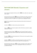 NUTR 400 UNH Module 2 Question and  answers 