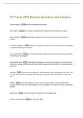 PE Praxis 5091 Review Question and answers 