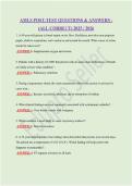 AMLS POST-TEST QUESTIONS & ANSWERS - &lpar;ALL CORRECT&rpar; 2025 &sol; 2026