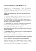 EMS1055 QUIZ QUESTIONS &lpar;QUIZZES 1-14&rpar;
