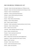 EMS 1055 MEDICAL TERMINOLOGY LIST