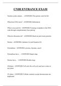 CNIH ENTRANCE EXAM QUESTIONS AND ANSWERS 2026