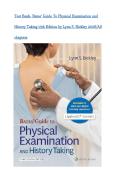 Test Bank- Bates' Guide To Physical Examination and History Taking 13th Edition by Lynn S&period; Bickley 2026&sol;All chapters
