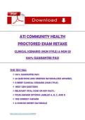 ATI COMMUNITY HEALTH PROCTORED EXAM RETAKE  CLINICAL SCENARIO &lpar;NGN STYLE&rpar; & NGN QS 100&percnt; GUARANTEE PASS  