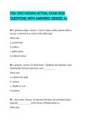 POLI 2051 HOGAN ACTUAL EXAM 2026 QUESTIONS WITH ANSWERS GRADED A&plus;