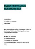 NCLEX-PN Practice Questions 2026 &ndash; Comprehensive Nursing Review and Exam Preparation Material