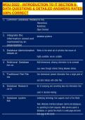 WGU D322 - INTRODUCTION TO IT SECTION 6- DATA QUESTIONS & DETAILED ANSWERS RATED 100&percnt; CORRECT