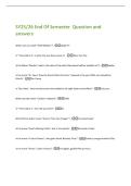 SY25&sol;26 End Of Semester  Question and  answers 