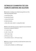 VICTIMOLOGY EXAMINATION TEST 2026 COMPLETE QUESTIONS AND SOLUTIONS