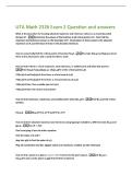 UTA Math 2326 Exam 2 Question and answers 