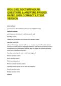 WGU D322 SECTION 5 EXAM QUESTIONS & ANSWERS PASSED RATED 100&percnt; CORRECT LATEST VERSION