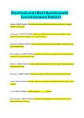 Electrical Level 3 Mod 3 Questions with Correct Answers Rated A&plus;