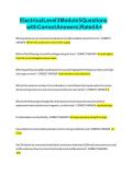 Electrical Level 3 Module 5 Questions with Correct Answers Rated A&plus;&period;