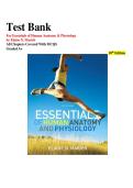 Essential Human Anatomy & Physiology Test Bank&colon; 10th Edition &ndash; MCQ Solutions&comma; Chapter-by-Chapter Study Guide&comma; Graded A&plus;
