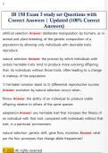 IB 150 Exam 3 study set Questions with  Correct Answers &vert; Updated &lpar;100&percnt; Correct  Answers&rpar;