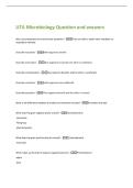 UTA Microbiology Question and answers 